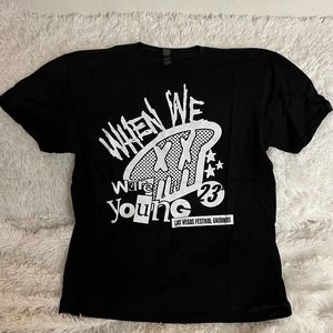 NEW Exclusive Las Vegas When We Were Young Tee Lineup Short Sleeve Black Large
